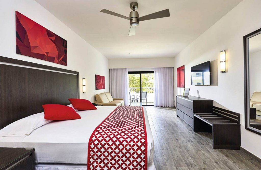Hotel bedroom at Riu Tequilla